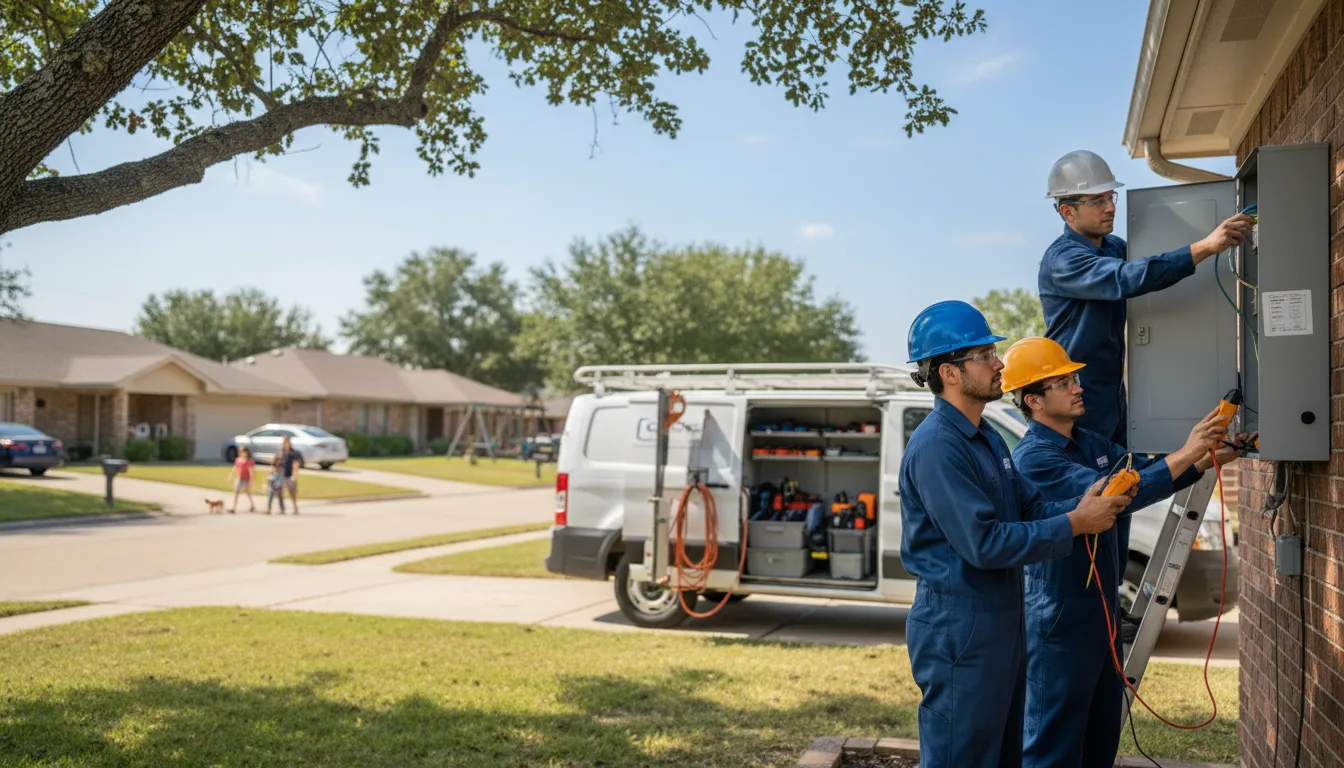 Certified electrician providing emergency electrical services in Beaumont, TX